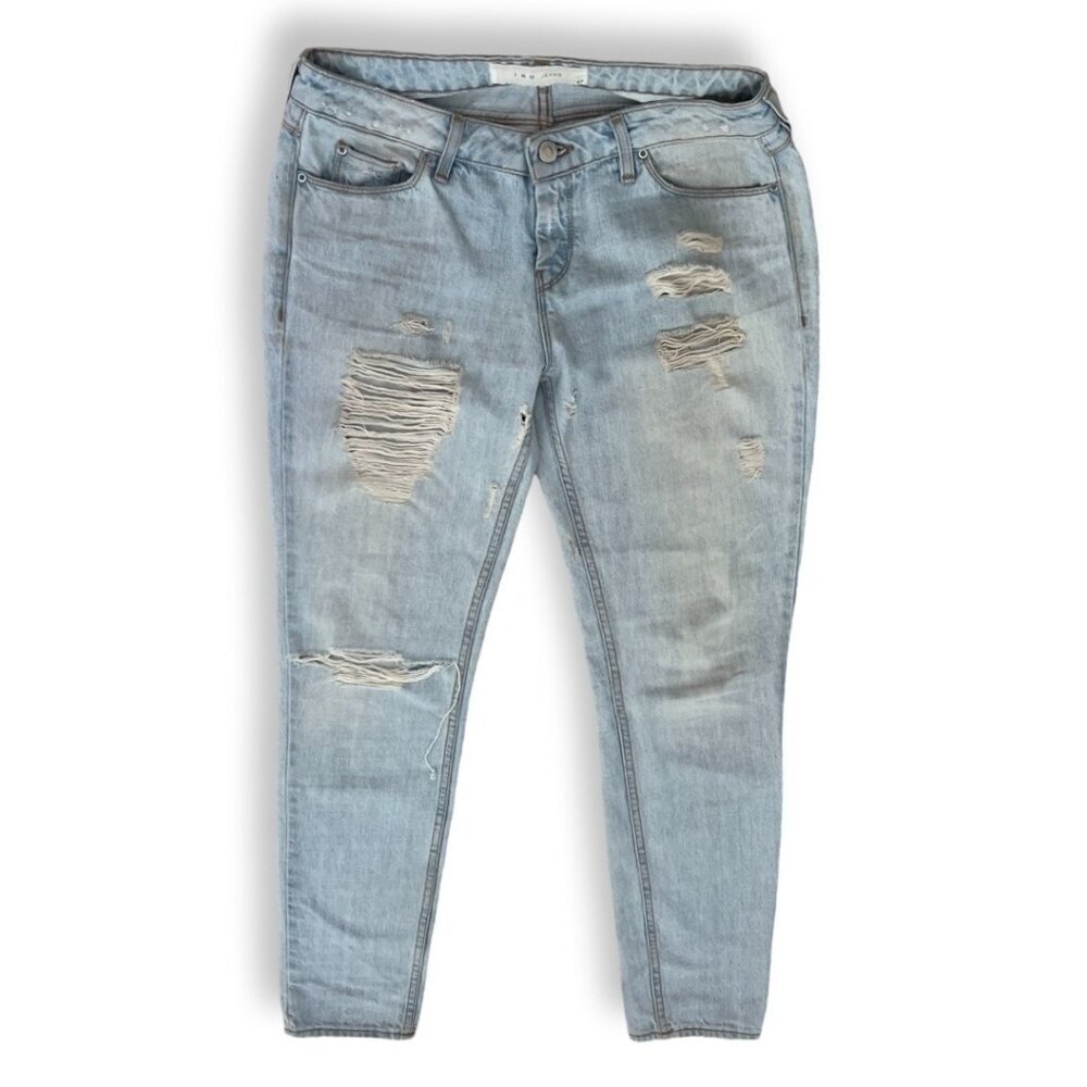 IRO ripped light wash jeans size 27